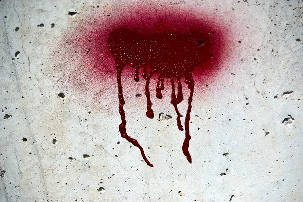 Pintura grunge en la pared de cemento — Foto de Stock