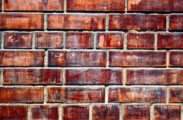 착 색 된 벽돌 벽 텍스처 — 스톡 사진