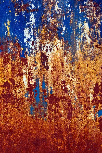 Гранж краска на металлическом фоне — стоковое фото