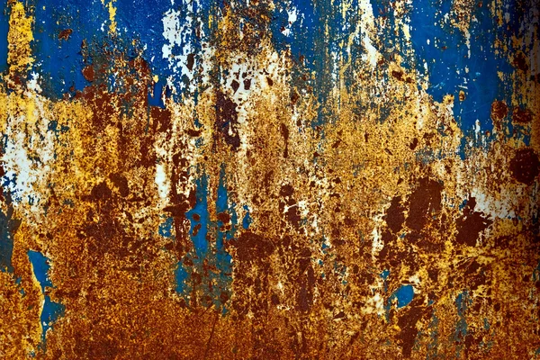 Grunge vernice su sfondo metallico — Foto Stock