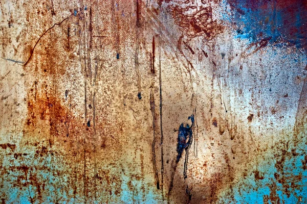 Pintura grunge sobre fondo metálico — Foto de Stock