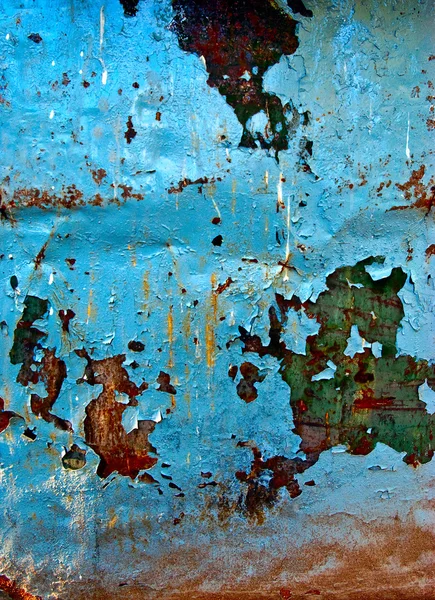 Grunge paint on metal background — Stock Photo, Image