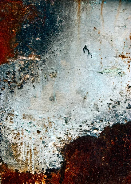 Pintura Grunge em fundo de metal — Fotografia de Stock