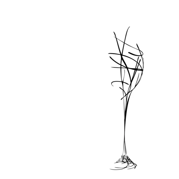 故障のための定型化されたワイングラス — ストック写真