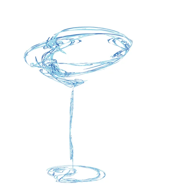 Arıza için stilize şarap cam — Stok fotoğraf