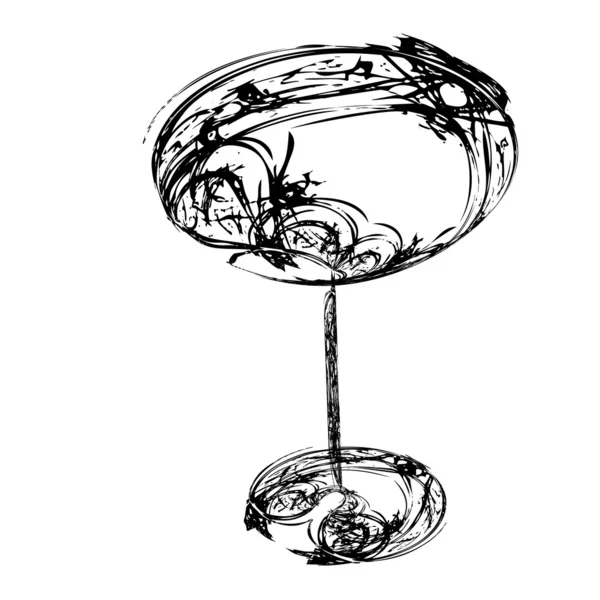 Stylized wine glass for fault — Stock Photo, Image