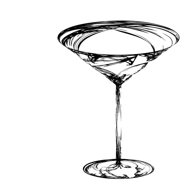程式化的酒杯故障 — 图库矢量图片