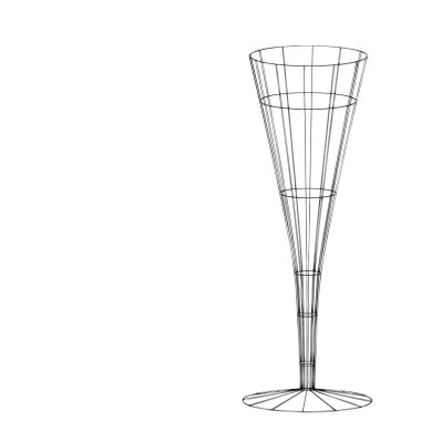 The stylized wine glass for fault clipart