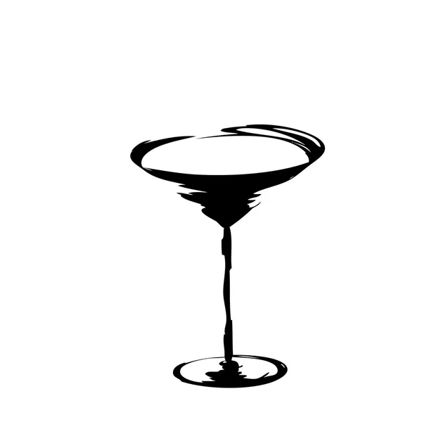 Stylizované sklenice na víno pro zavinění — Stockový vektor