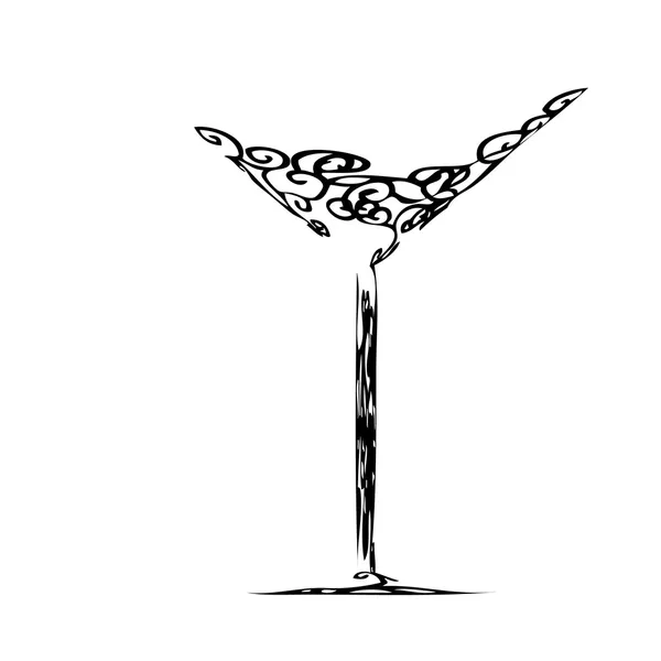 A stilizált bor üveg hiba — Stock Vector