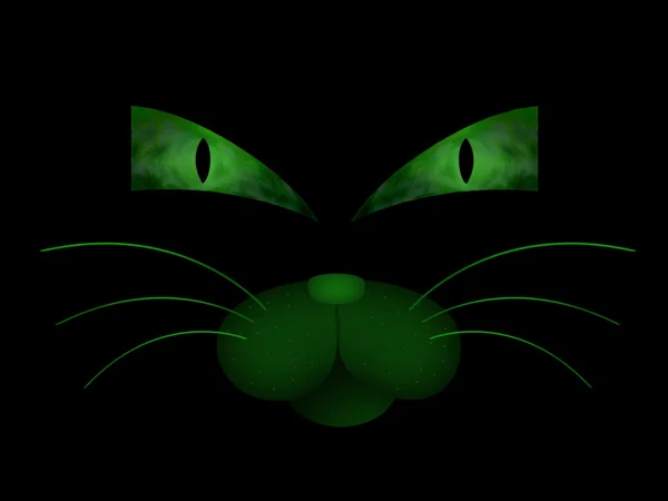 Greencat — стокове фото