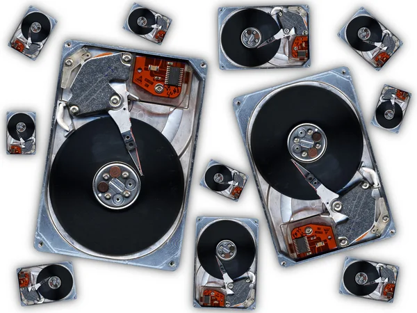 Обсяги жорстких дисків — стокове фото