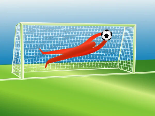 Goal keeper — Stockvector