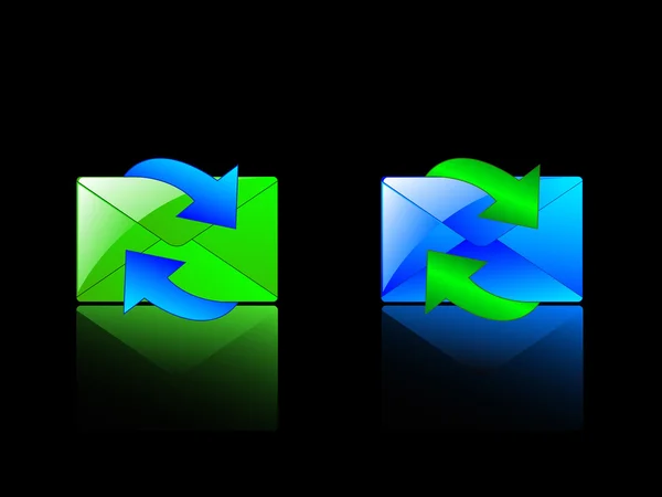 Flèches d'enveloppe — Image vectorielle