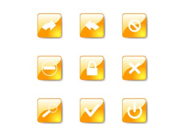 OrangeWhite clipart