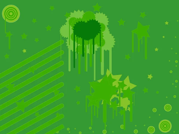 Grunge verde — Vector de stock