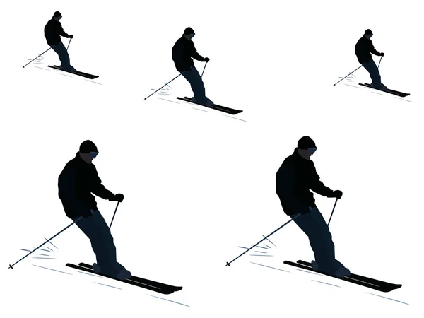 Esquiador — Archivo Imágenes Vectoriales
