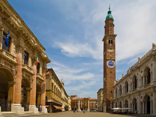Itálie, vicenza, piazza — Stock fotografie