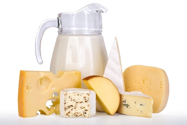 stock image Milk and cheese