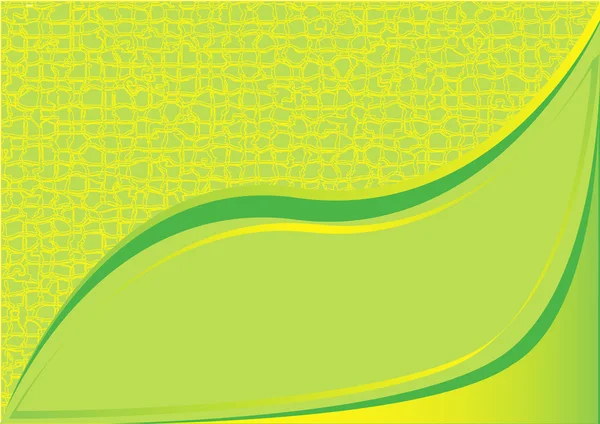 노란색 배경 녹색 — 스톡 벡터