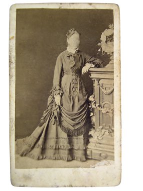 Vintage photo of women clipart