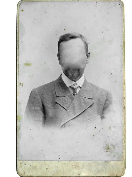 Vintage foto homem — Fotografia de Stock