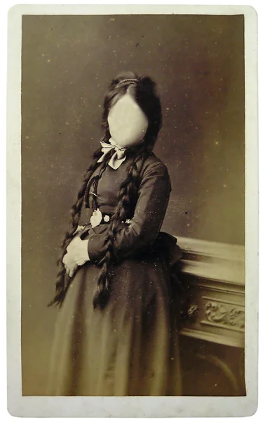Vintage φωτογραφία μια κοπέλα — Φωτογραφία Αρχείου