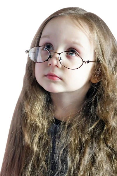 Dívka s brýlemi — Stock fotografie