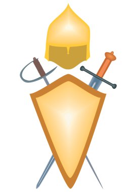 The weapons of ancient warriors. clipart