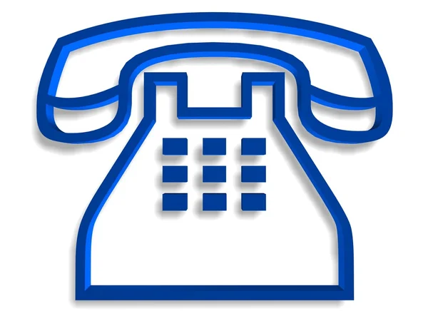 Telephone symbol — Stock Photo, Image