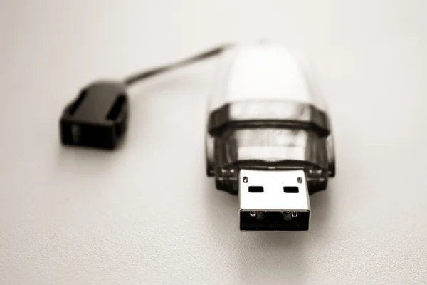 Stylised image close-up usb flash drive — Stock Photo, Image
