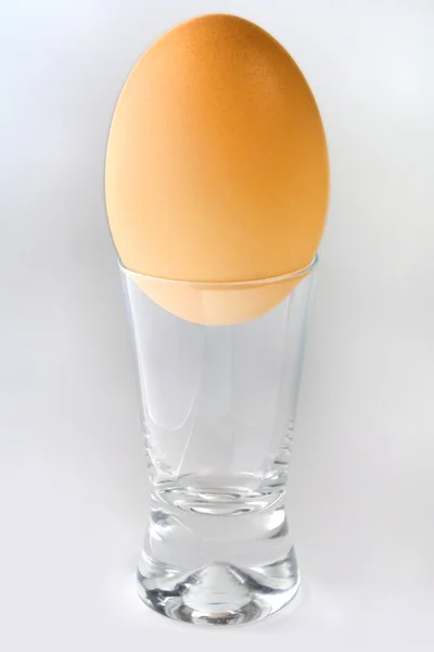 Egg in a wine-glass — Stock Photo, Image