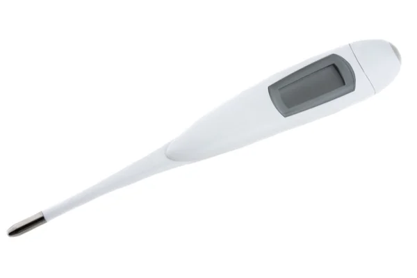 Beyaz dijital termometre — Stok fotoğraf