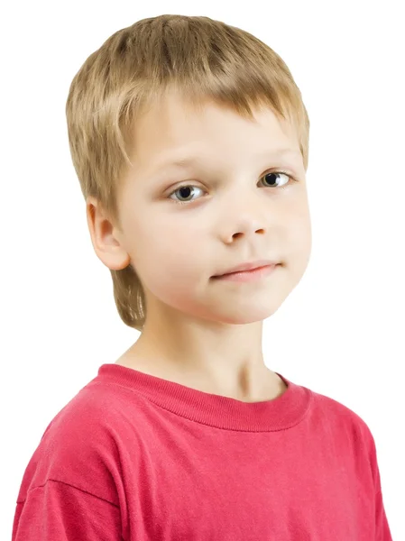 Sevimli çocuk üzerinde beyaz — Stok fotoğraf