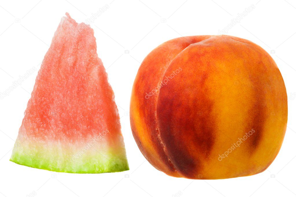 Melon and peach
