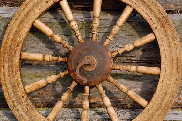 Closeup Spinning Wheel — Stock Photo, Image