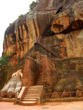 Lion Mountain in Sigiriya clipart