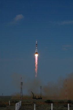 Soyuz TMA-15 Launch from Baikonur Cosmod clipart