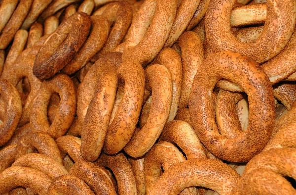 stock image Closeup Bagles With Sesame