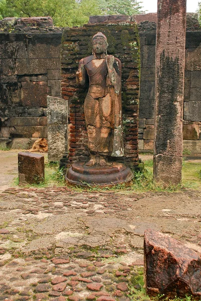 La statua dell'antica Polonnaruwa — Foto Stock