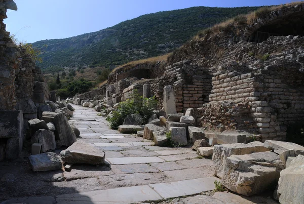 Curetes gatan i Efesos — Stockfoto