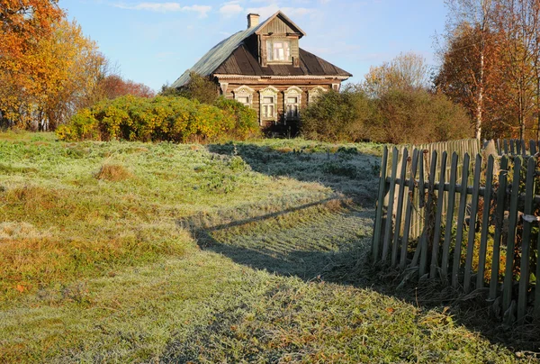 Late Fall In The Russian Village — Stock Photo, Image
