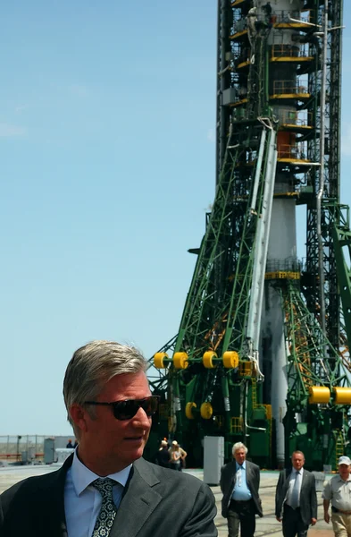 Crown Prince Philippe At Launch Pad — Stock Photo, Image