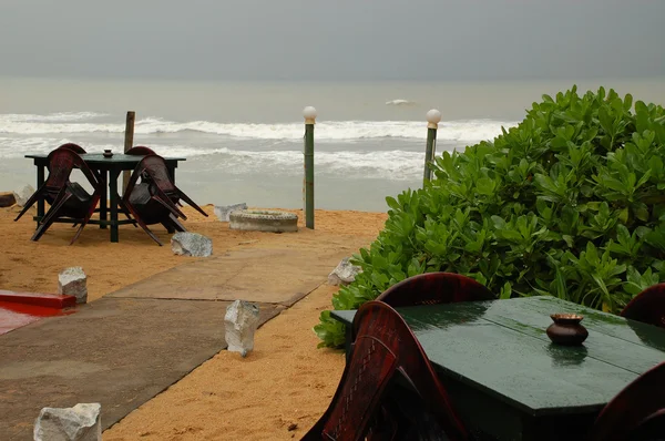 Ölü sezon boyunca plaj Restoran — Stok fotoğraf