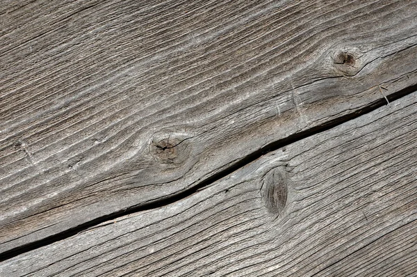Cracked Wood Plank — Stock Photo, Image