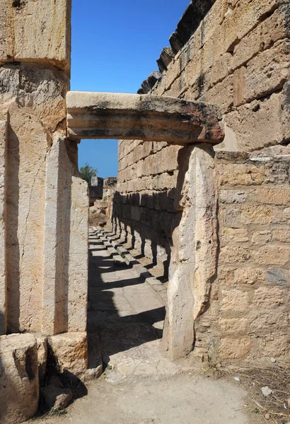 Latrine der antiken Hierapolis — Stockfoto