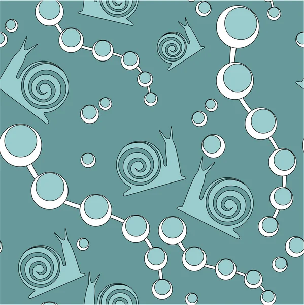Escargot d'ornement sans couture en couleur 54 — Image vectorielle