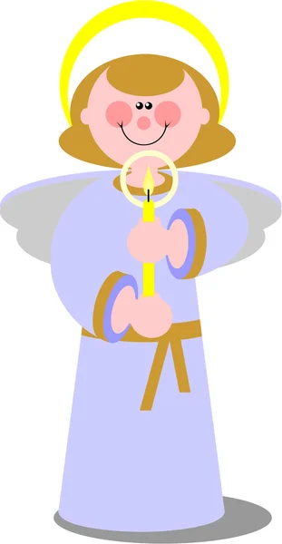 Smile angel in color 02 — Stock Vector