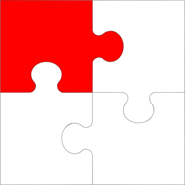Absztrakt puzzle 09 — Stock Vector
