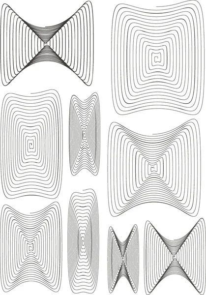 Conjunto espiral color 01 — Archivo Imágenes Vectoriales